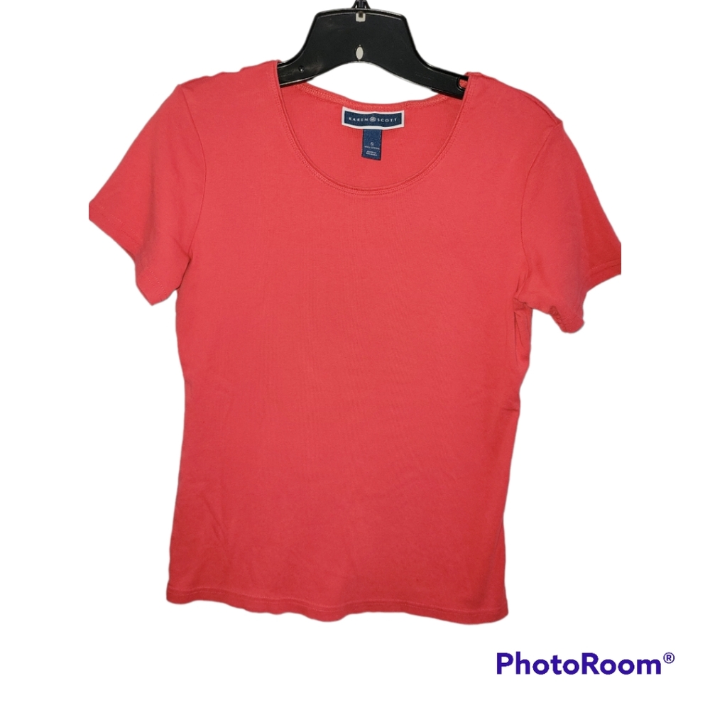 Rose crew neckline tee